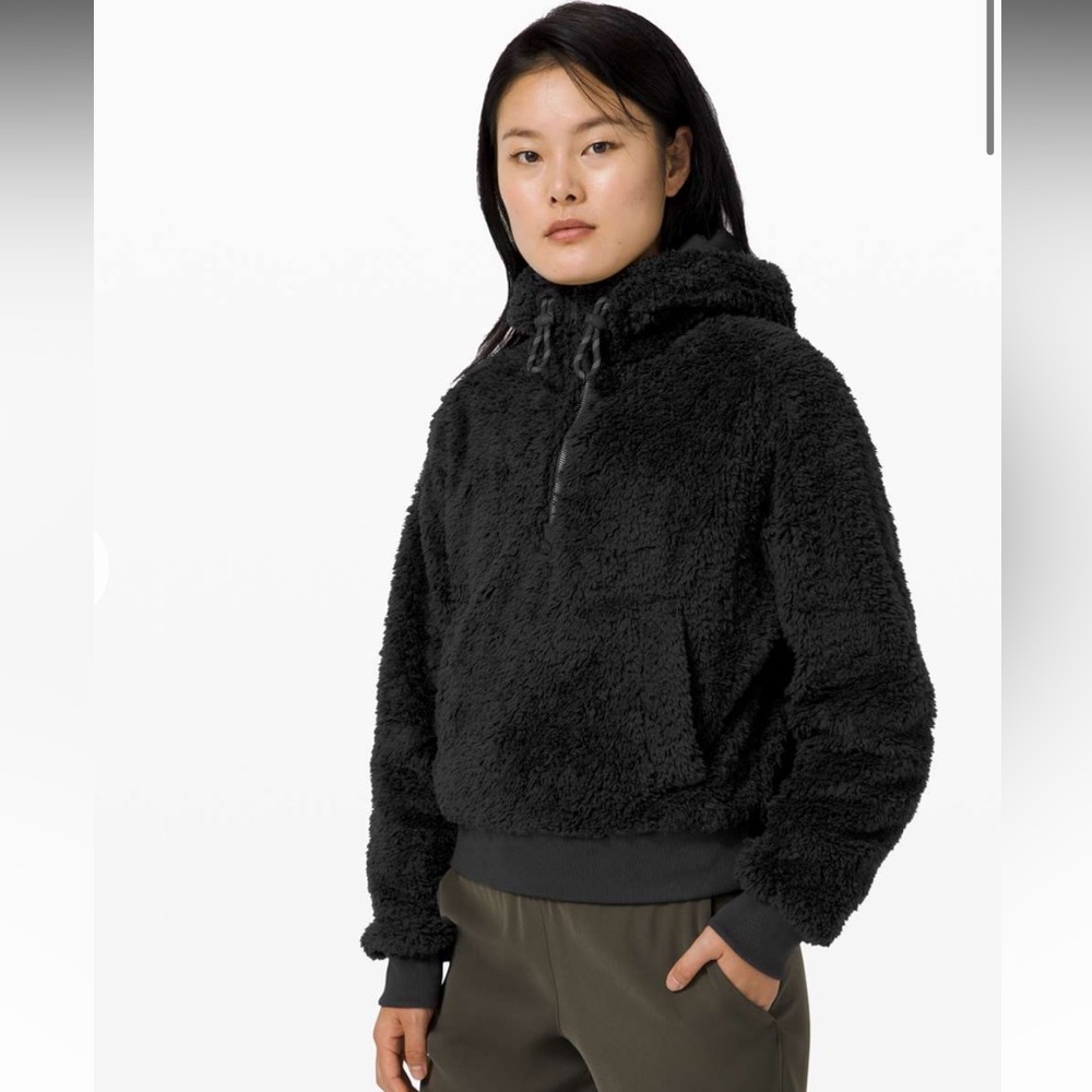 Oh So Sherpa Half Zip - Black -6